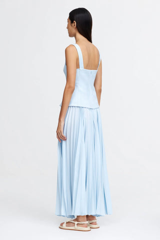 Acler Hollinshill Maxi Dress - Baby Blue