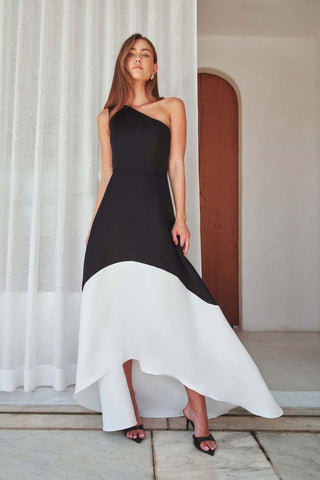 Elliatt Sorrel Gown - Black White