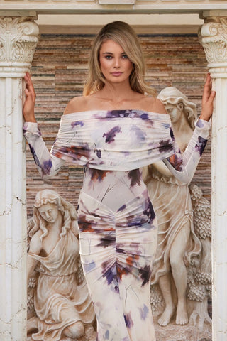 Elle Zeitoune Paige Dress - Watercolour Bloom