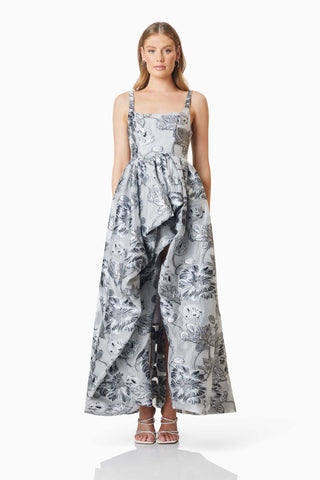 Elliatt Blossom Hilo Gown - Silver Multi