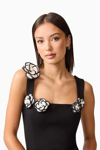 Elliatt Marina Mini Dress - Black White