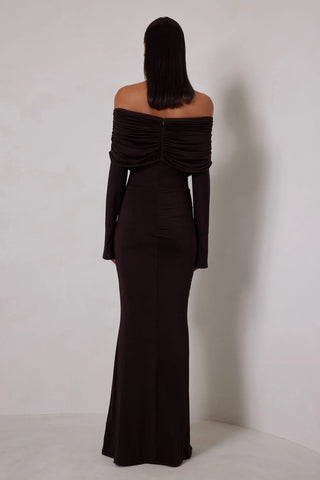 Elle Zeitoune Paige Dress - Espresso