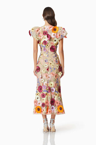 Elliatt Astraea 3D Lace Dress - Multi