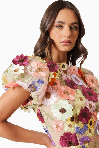 Elliatt Astraea 3D Lace Dress - Multi