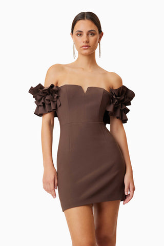 Elliatt Nola Mini Dress - Brown