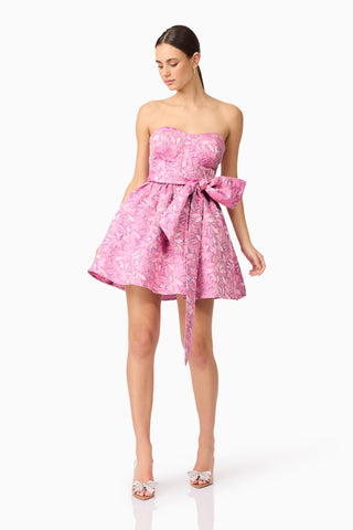 Elliatt Nadeen A Line Mini Dress - Pink Purple