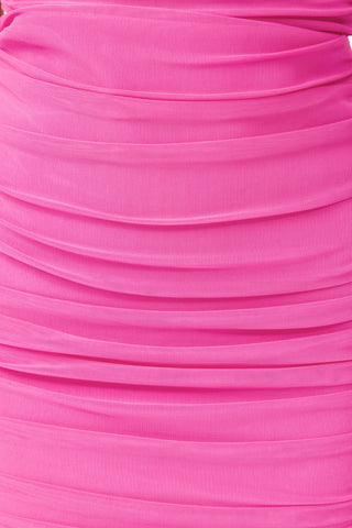 Elliatt Celina Off Shoulder Mini Dress - Hot Pink