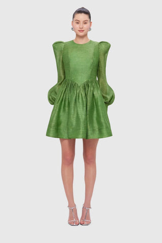 Leo Lin Elena Structured Shoulder Mini Dress - Tropical