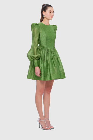 Leo Lin Elena Structured Shoulder Mini Dress - Tropical