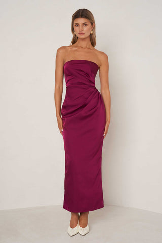 Elle Zeitoune Eliza Dress - Plum