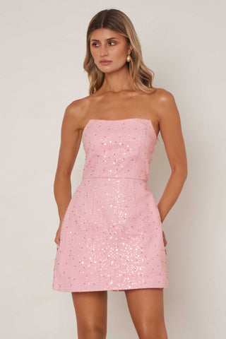 Elle Zeitoune Everleigh Mini Dress - Pink