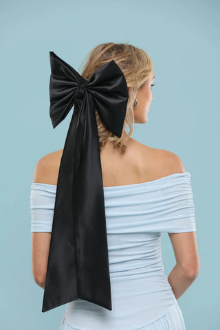 Morgan & Taylor Carmen Oversized Bow - Black