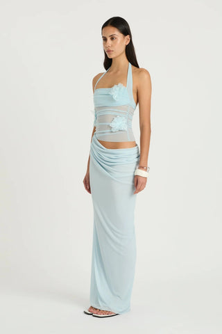 Benni Florence Maxi Dress - Fresh Mint Flower