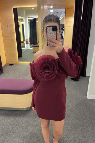 Sonya Siia Mini Dress - Merlot