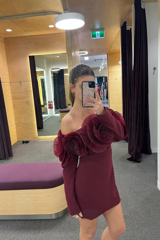 Sonya Siia Mini Dress - Merlot