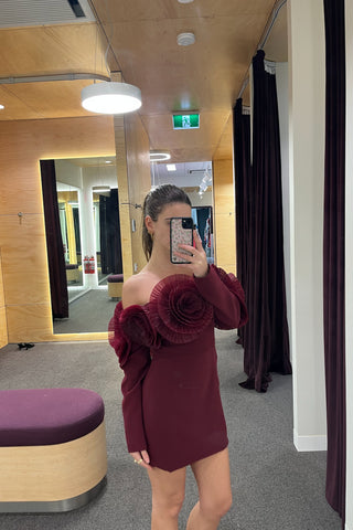 Sonya Siia Mini Dress - Merlot