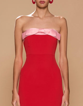 Sonya Ivrea Ribbion Dress - Lola Red