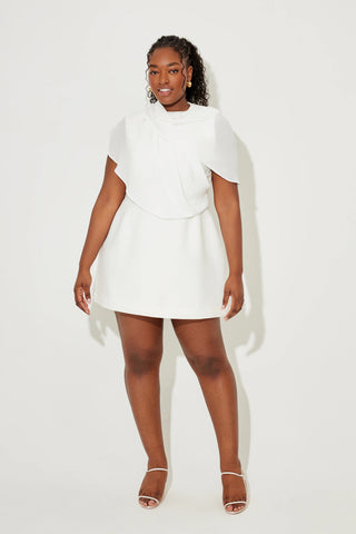 Odd Muse The Ultimate Muse Gathered Mini Dress - White