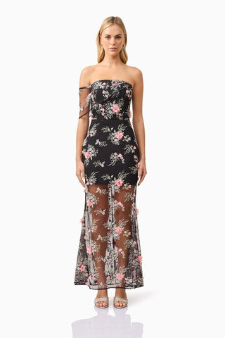 Elliatt Gaia Maxi Dress - Black Multi