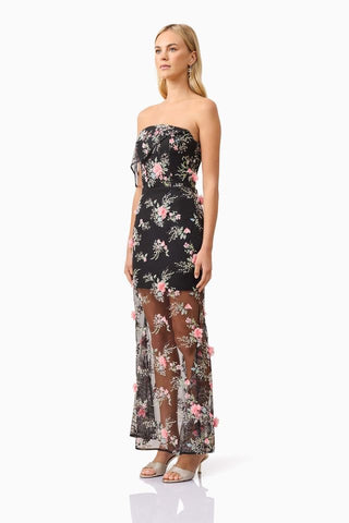 Elliatt Gaia Maxi Dress - Black Multi