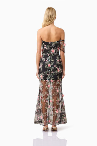 Elliatt Gaia Maxi Dress - Black Multi