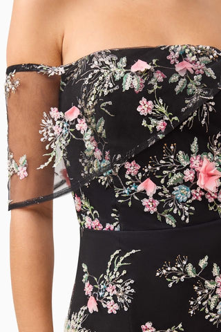 Elliatt Gaia Maxi Dress - Black Multi