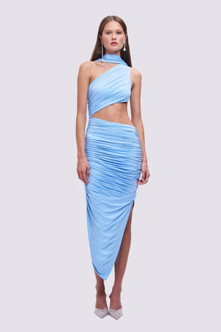 Suboo Taylor Draped Maxi Dress - Sky Blue