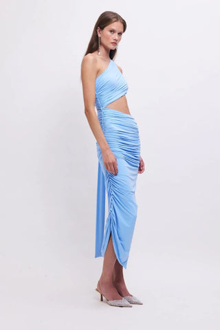 Suboo Taylor Draped Maxi Dress - Sky Blue