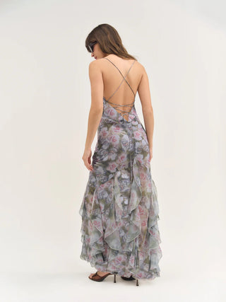 For Love & Lemons Elea Maxi Dress - Purple