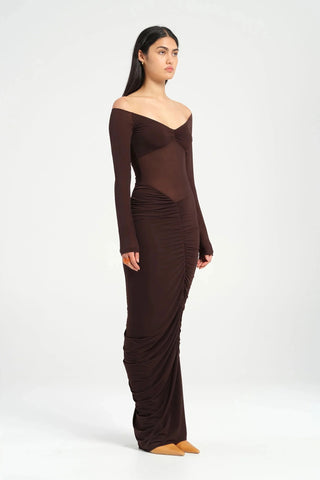 Benni Wilma Maxi Dress - Chocolate