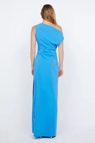 Bec & Bridge Angelina Asym Maxi Dress - Mid Blue