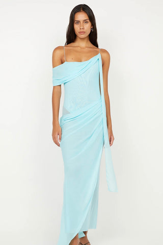Bec & Bridge Danka Asym Maxi Dress - Turquoise