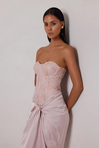 Elle Zeitoune Mabel Dress - Champagne Pink