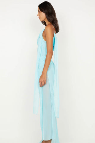 Bec & Bridge Danka Asym Maxi Dress - Turquoise