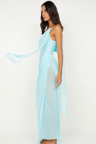 Bec & Bridge Danka Asym Maxi Dress - Turquoise