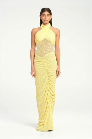 Benni Hudson Lace Maxi Dress - Butter