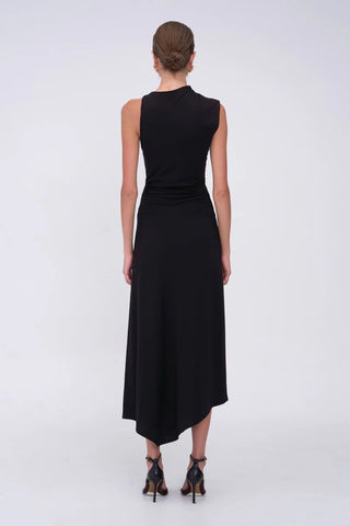 Suboo Jules Jersey Drape Maxi Dress - Black
