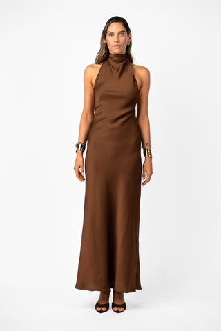 One Fell Swoop Kristina Dress - Kobicha Satin