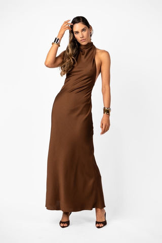 One Fell Swoop Kristina Dress - Kobicha Satin
