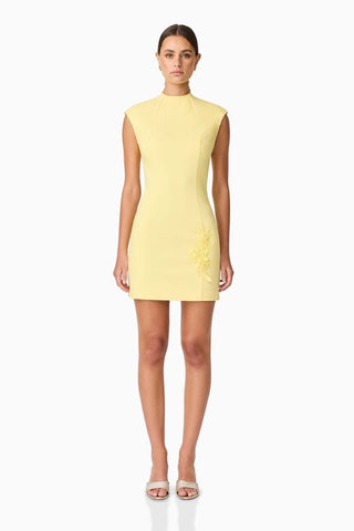 Elliatt Evee Mini Dress - Lemon