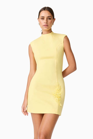 Elliatt Evee Mini Dress - Lemon
