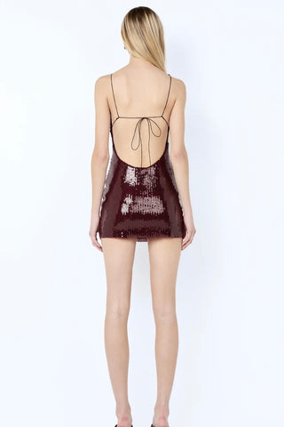 Bec & Bridge Celestia Mini Dress - Plum