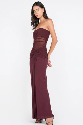 Bec & Bridge Noemi Strapless Dress - Plum