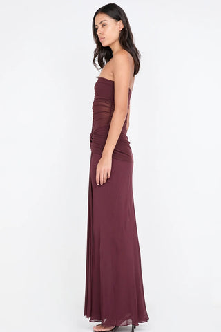 Bec & Bridge Noemi Strapless Dress - Plum