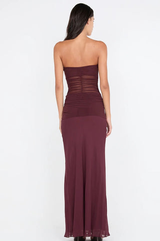 Bec & Bridge Noemi Strapless Dress - Plum