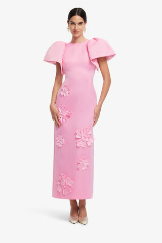 Leo Lin Lucinda Appliqué Maxi Dress - Baby Pink