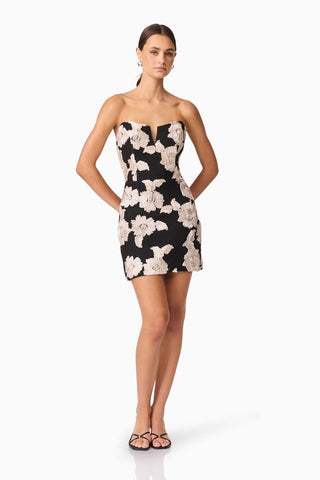 Elliatt Margaux Mini Dress - Black Gold