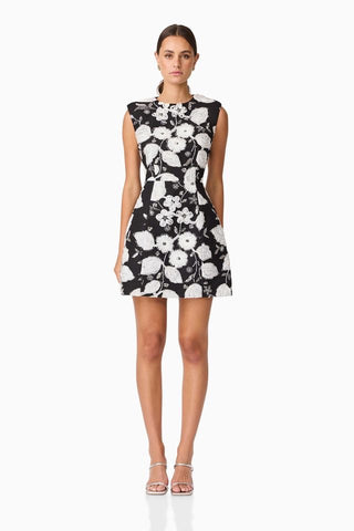 Elliatt Carol Tulip Mini Dress - Black & White