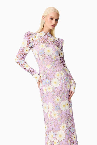 Elliatt Sigrid Midi Dress - Lilac Multi