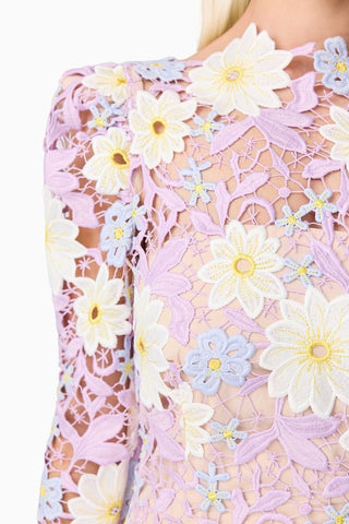 Elliatt Sigrid Midi Dress - Lilac Multi